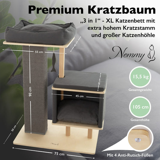 Kratzbaum KAI grau Maße Abmessungen Größe Gewicht