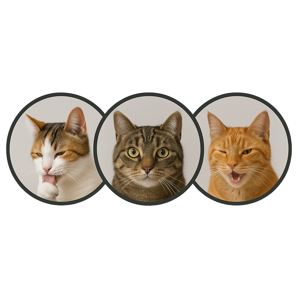 Glückliche Katze
